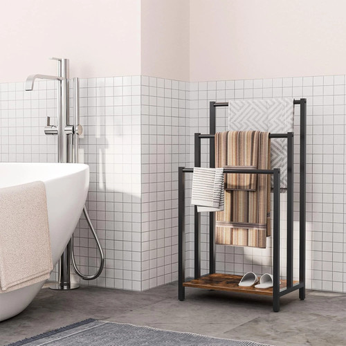 Freestanding towel rack metal - freestanding,