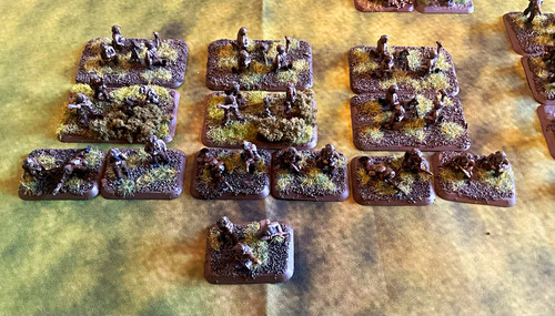 Painted 15mm ww2 flames - flames, of