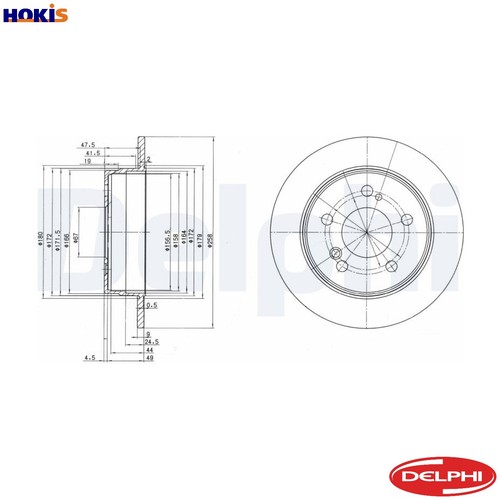 Brake disc bg2291 for - 2x,