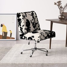 Velvet Padded Swivel Armchair