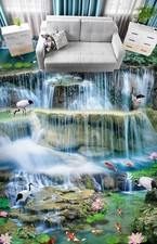 3D Crane Waterfall I3495 Floor