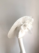 large ivory white saucer disc