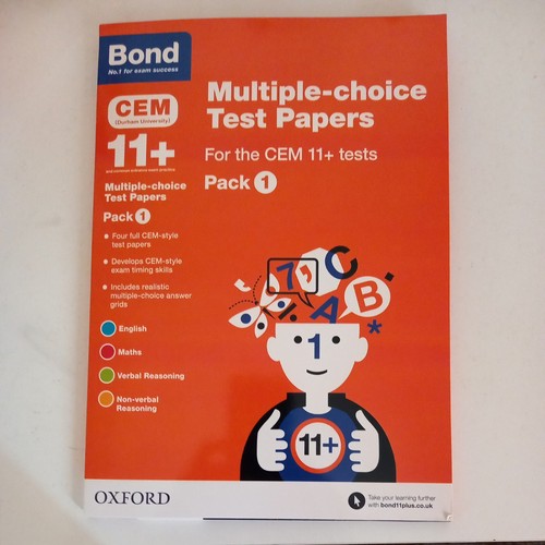 Bond multiple choice test - bond, 11+: