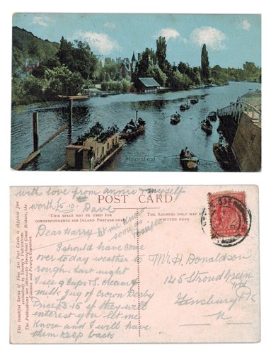 Vintage postcard maidenhead - postcard,