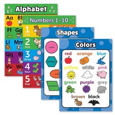 4Pcs/Set Numbers 1-10 Poster