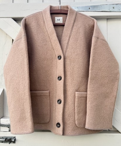 Thick beige pure wool - thick, fleece
