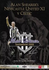 Newcastle United V Celtic Alan Shearer Testimonial Programme 2006  Original