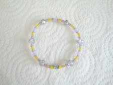 Handmade Silver/Clear Rondelle