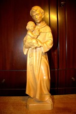 18" HAND CARVED WOOD CHRISTIAN