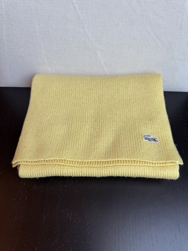 Lacoste scarf yellow - lacoste,