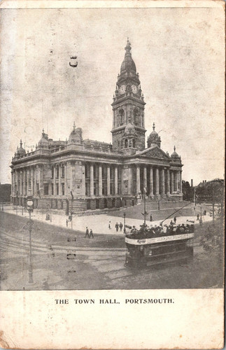 Town hall portsmouth england - town,