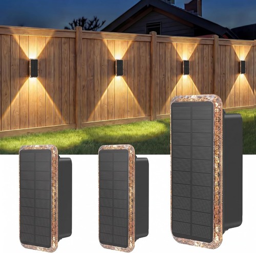 Vighep solar fence lights - fence,
