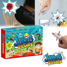 Practical Jokes Game Children Action Prank Kit Kids Tricks 16 Pieces Joke Box UK