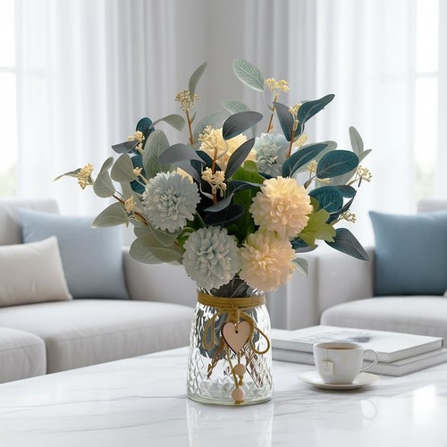 Artificial flowers with vase - flowers,