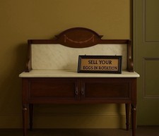 Beautiful Edwardian Washstand With Marble Top