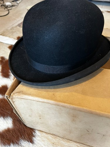 Vintage bowler hat and