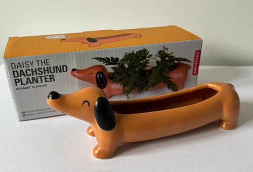Dachshund planter pot flower - planter,