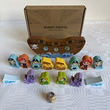 Jacques Wobbly Pirates balancing Game Wooden Educational Montessori Toy 