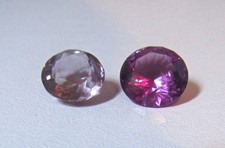 TWO Gorgeous Large Amethyst Loose Stones 3.4 grams + 2.1 grams