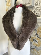  Faux Fur Wrap Collar Shawl