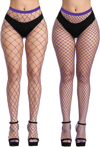 High waist fishnet tights - high,