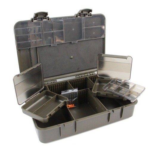 Carp tackle box army green - carp,