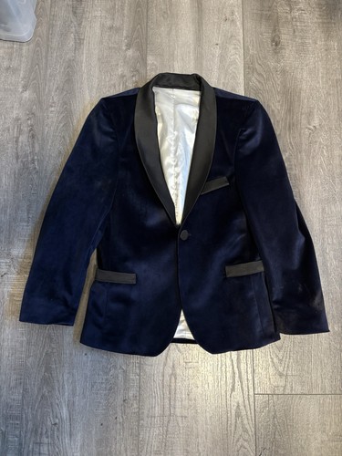 Kids blue velvet suit - kids,