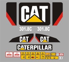 Cat 301.8C Mini Digger Decal Kit