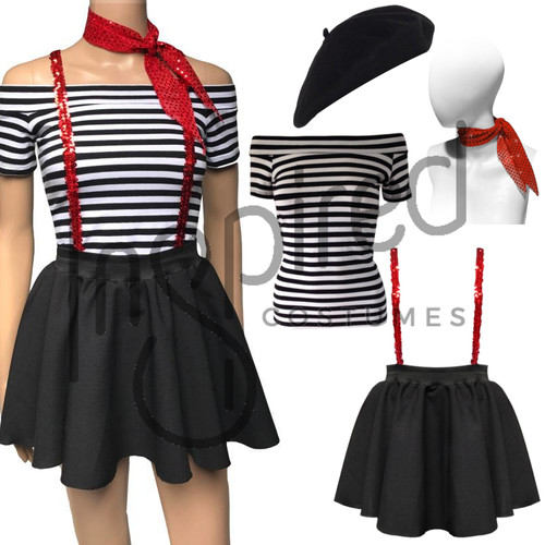 Girls mime artist costume - girls,