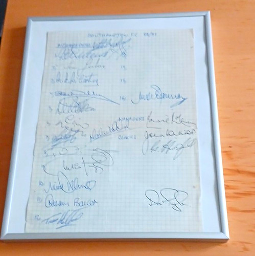 Framed southampton 81 - southampton, 80/81