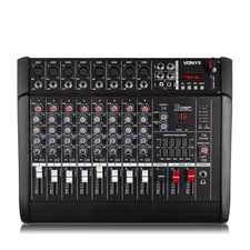 Vonyx AM8A 8 Channel Powered Mixer with DSP & Bluetooth - 2x500W PA System