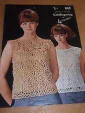 Vintage Twilley's Crochet Pattern 642 Ladies Overblouse 34-38"