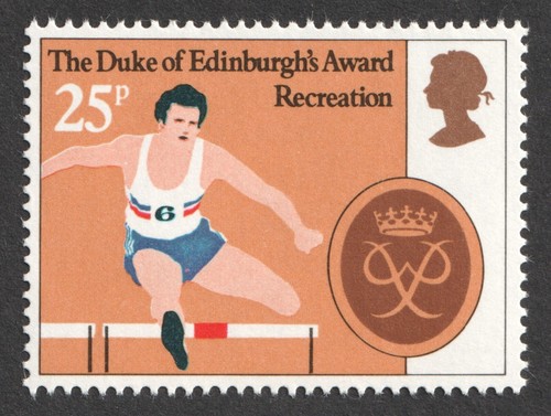 1981 25p hurdling athletics - hurdling.,