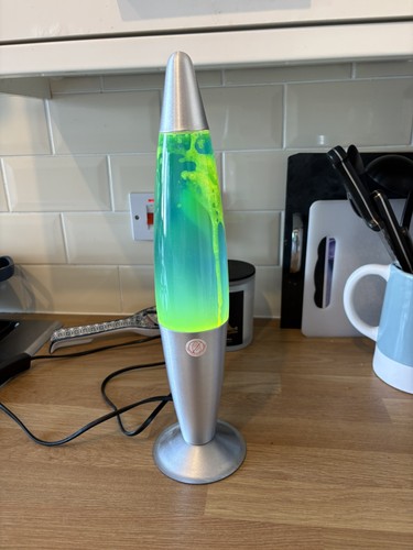 Retro rocket lava motion lamp - retro,
