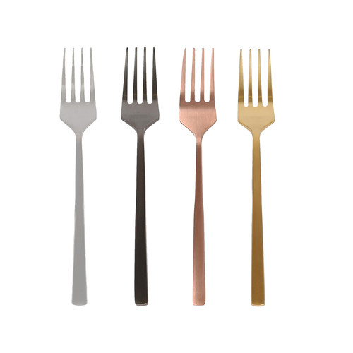 Stainless steel cake - cake, forks