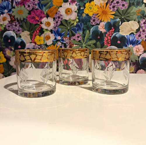 Set clear glass tumblers - 3,