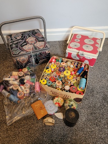 Vintage job lot sewing boxes - lot,