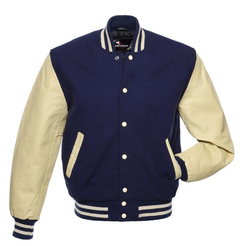 Navyblue wool real leather - navyblue,