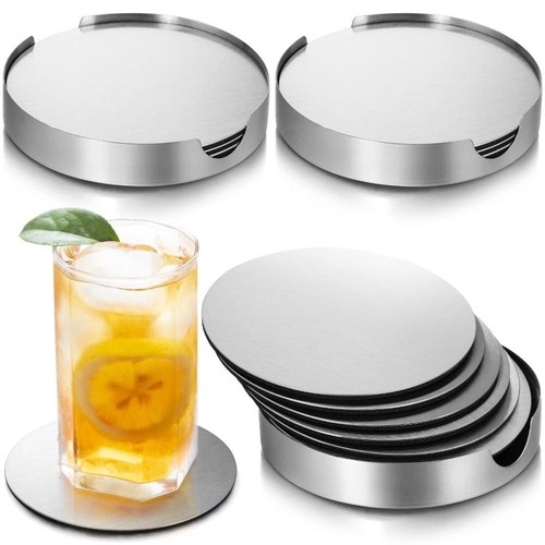 6pcs set coasters round - 6pcs/set,