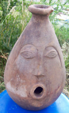 Old Terracotta pot-pitcher with human face/Rare Ref No 306