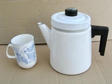 Coffee percolator White enamel