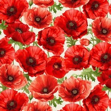 Timeless Treasures Poppy