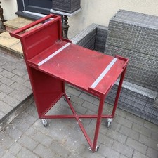 Vintage Industrial Steel Mobile Wheeled Trolley/Cart Laboratory/Factory 