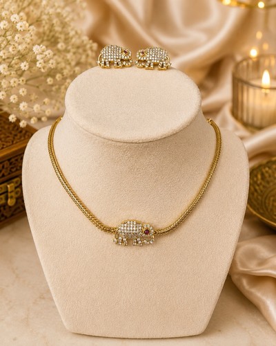 Indian elephant necklace - indian,
