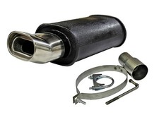 UPSWEPT STAINLESS STEEL SPORTS PERFORMANCE UNIVERSAL EXHAUST BACK BOX MC005+50