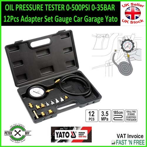 Oil pressure tester 500psi - pressure,