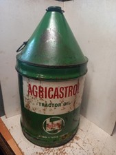 Vintage Agricastrol Tractor Oil Pyramid Can.