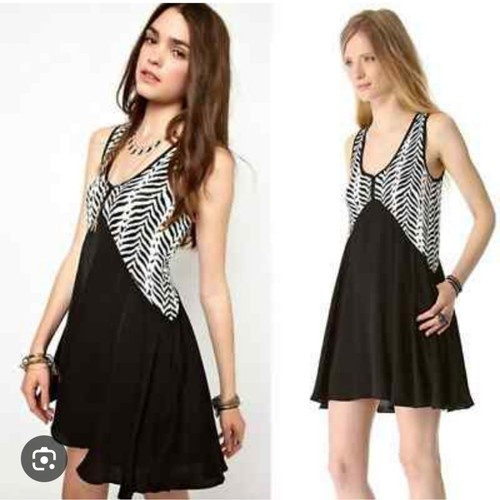 Free people black white - black, zebra