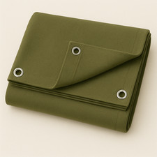 High-Quality Green Heavy Duty Canvas Tarpaulin Waterproof Basha Boat Truck Cover