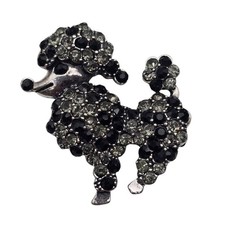 Vintage Black Clear Marcasite